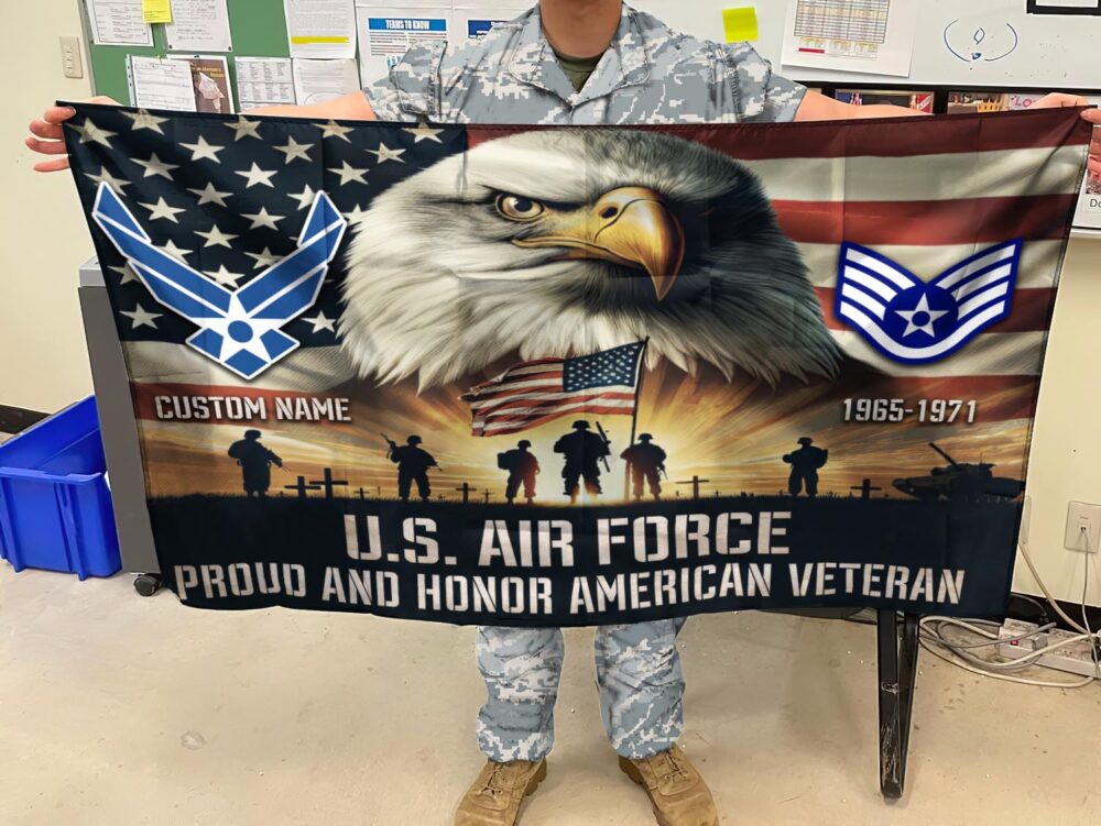 US Air Force , I Walked The Walk - Flying Flag 4×6 Feet(123×183 Cm) - Image 3