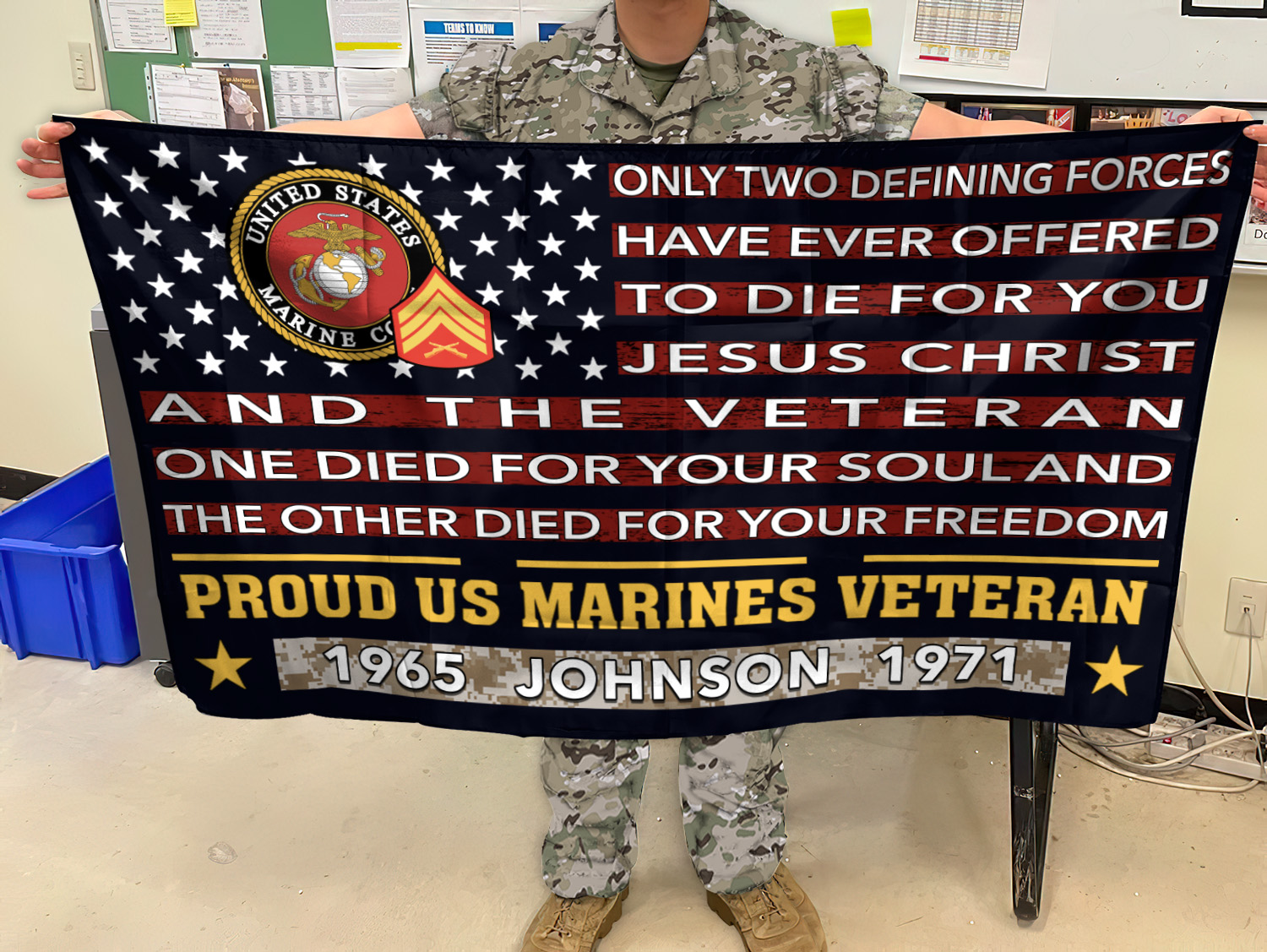 US Marine Corps, Served With Pride - Flying Flag 3×5 Feet(90×150 Cm) - Image 2