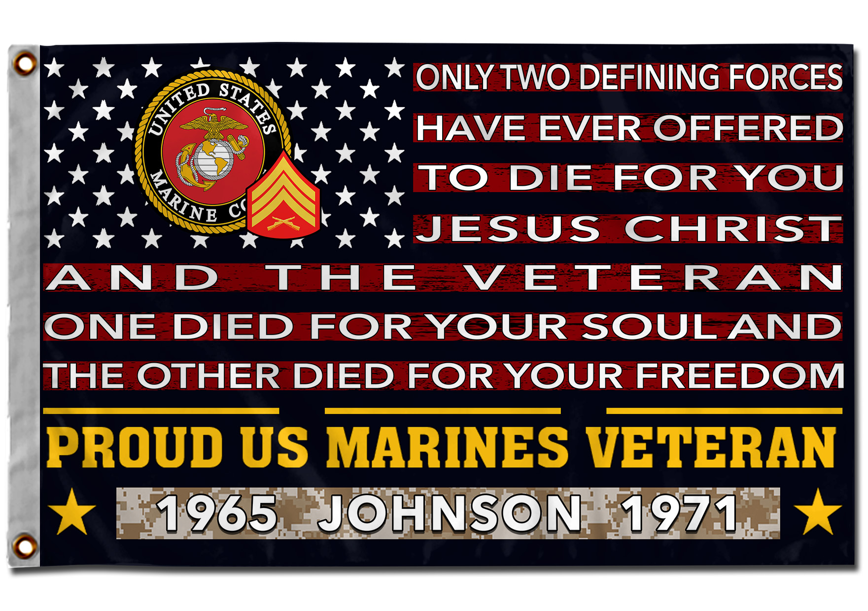 US Marine Corps, Served With Pride - Flying Flag 3×5 Feet(90×150 Cm) - Image 3