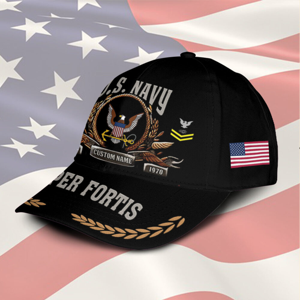 US Navy, Honor, Duty, Service - Classic Cap - Image 2