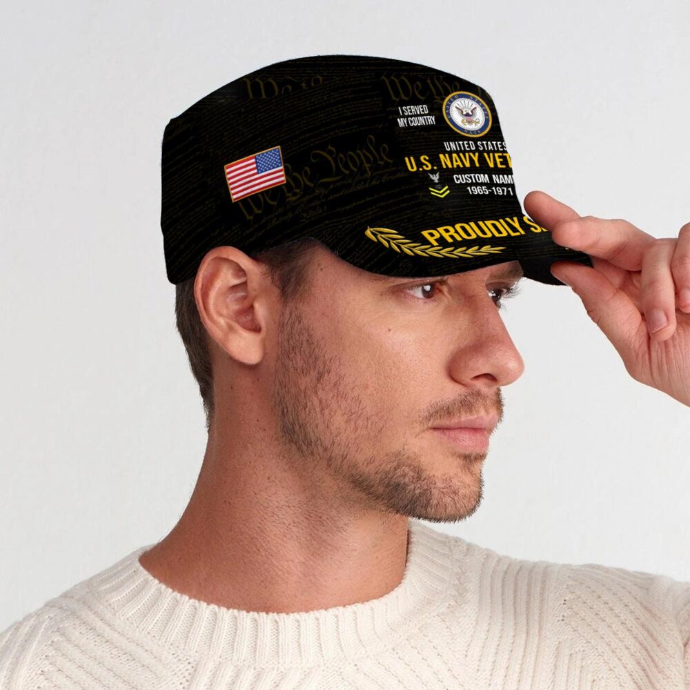 US Navy, E 4 Gold - Military Cap - Image 3