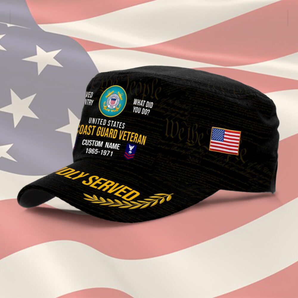 US Coast Guard, E 4 Gold - Military Cap - Image 2
