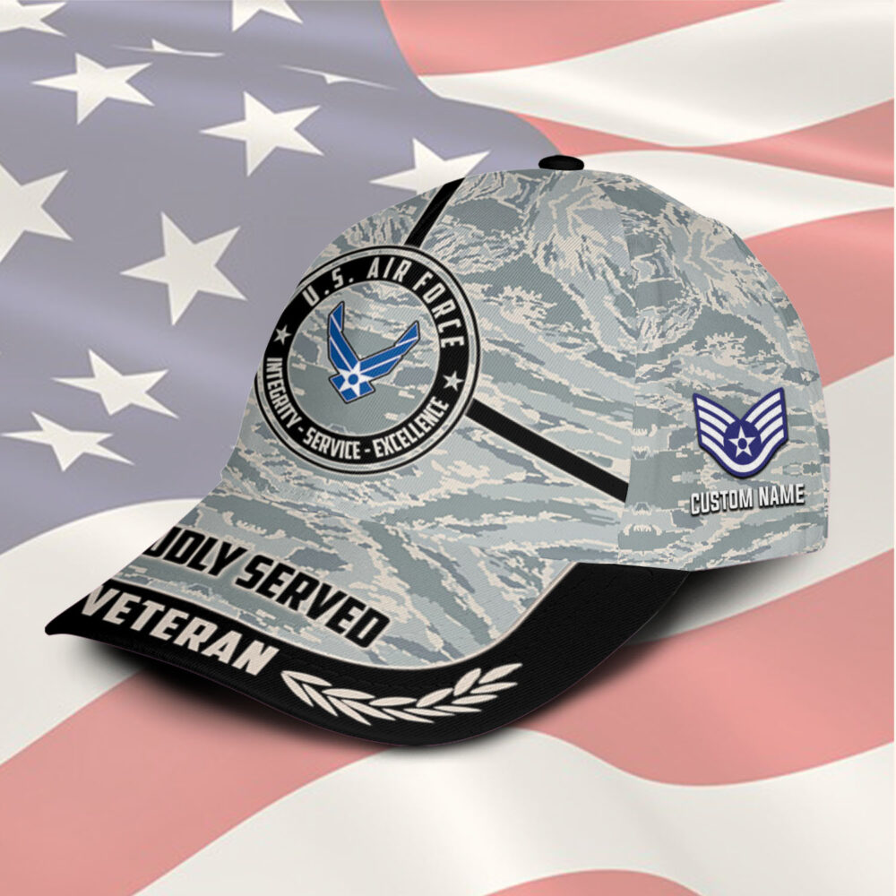 US Air Force, E 6 Air Force Technical Sergeant - Classic Cap - Image 2