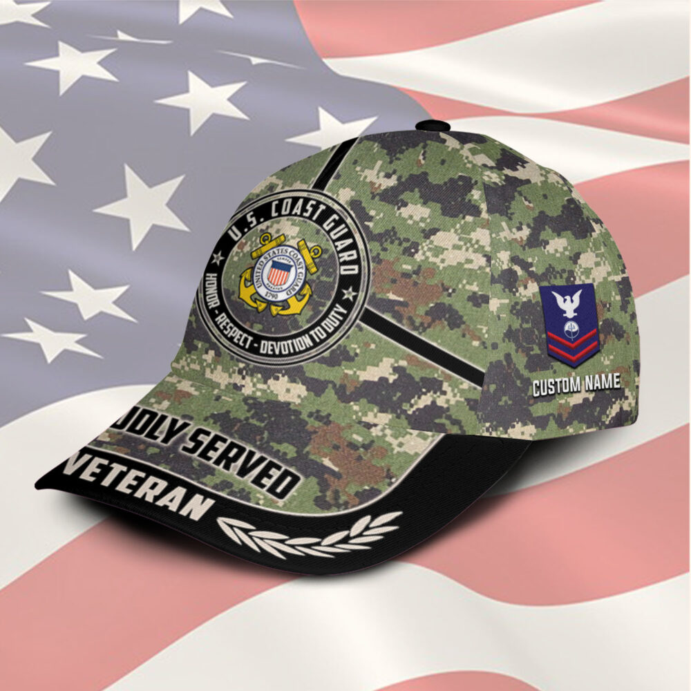 US Coast Guard, Remember - Honor - Respect - Classic Cap - Image 2