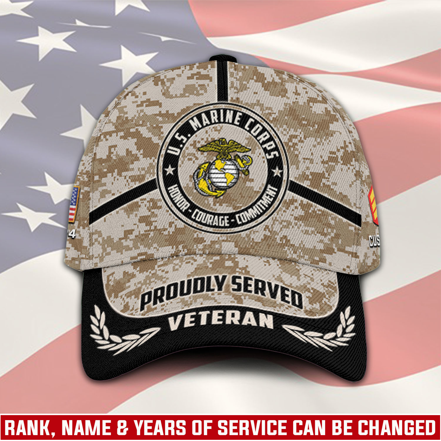 US Marine Corps, E 4 Marines Corporal - Classic Cap