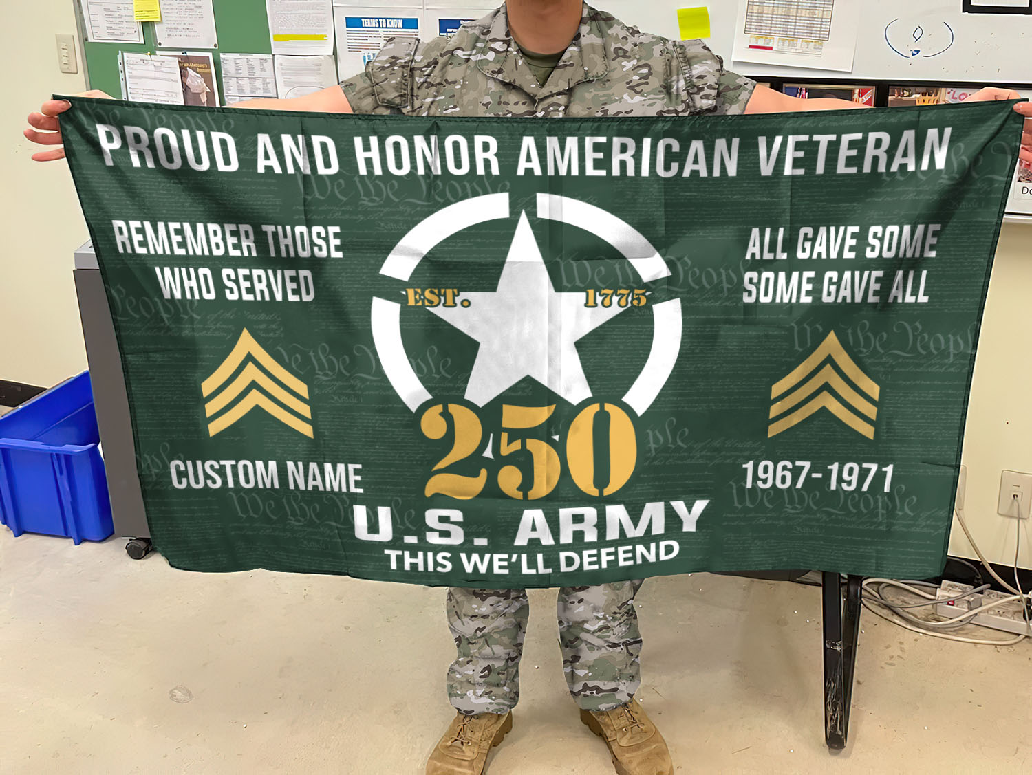 US Army, Honor The Fallen - Flying Flag 3×5 Feet(90×150 Cm) - Image 3