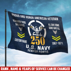 US Navy, E 8 Gold - Flying Flag 3×5 Feet(90×150 Cm)