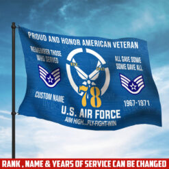 US Air Force , American By Birth, Veteran By Choice - Flying Flag 3×5 Feet(90×150 Cm)