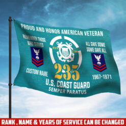 US Coast Guard, E 7 Gold - Flying Flag 3×5 Feet(90×150 Cm)