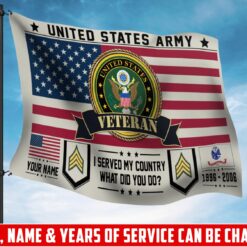 US Army, E 8 Army First Sergeant - Flying Flag 3×5 Feet(90×150 Cm)
