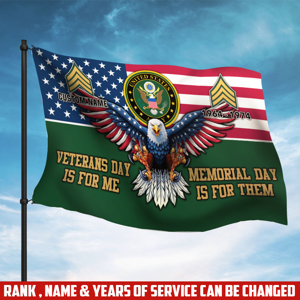 US Army, E 6 Army Specialist - Flying Flag 3×5 Feet(90×150 Cm)
