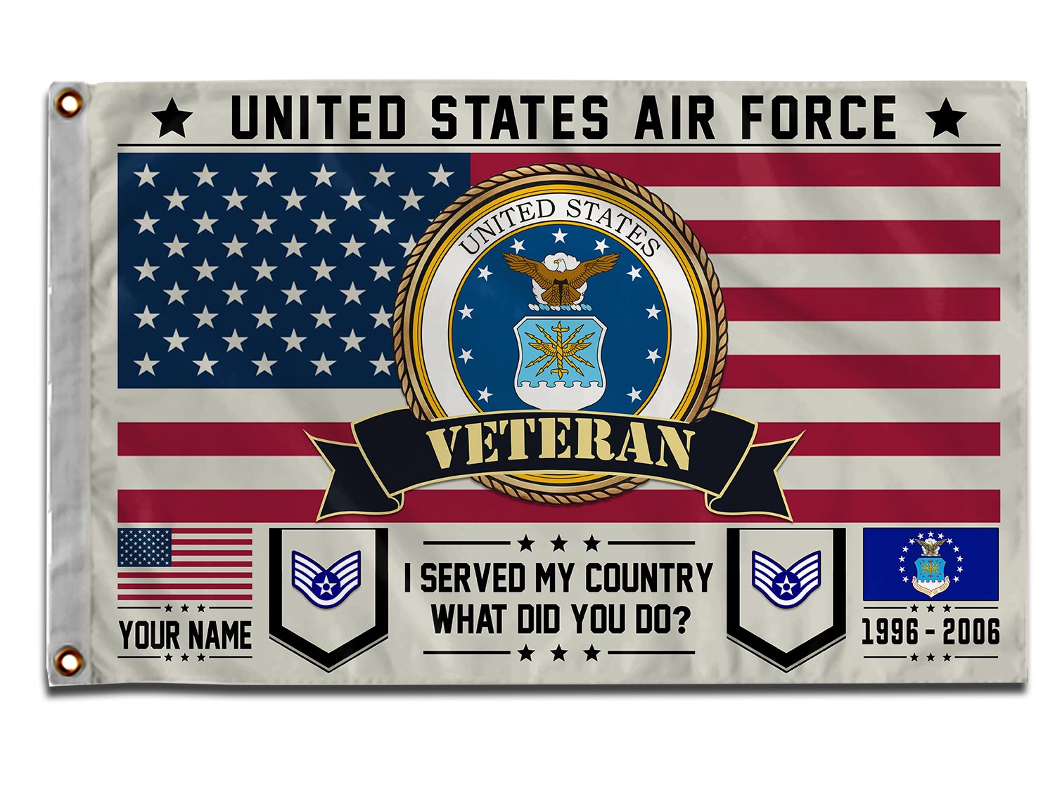 US Air Force , E 9 Air Force Chief Master Sergeant - Flying Flag 3×5 Feet(90×150 Cm) - Image 3