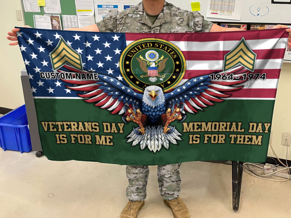 US Army, E 6 Army Specialist - Flying Flag 3×5 Feet(90×150 Cm) - Image 2