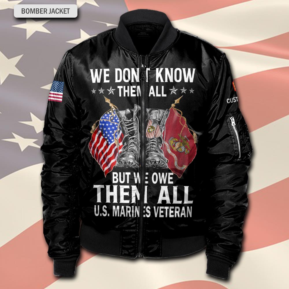 US Marine Corps, E 6 Marines Staff Sergeant - Bomber Jacket - Image 3