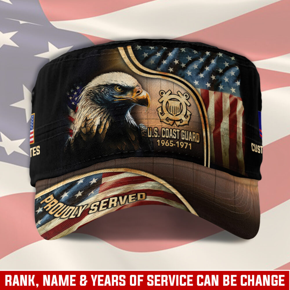 US Coast Guard, E 5 Gold - Military Cap