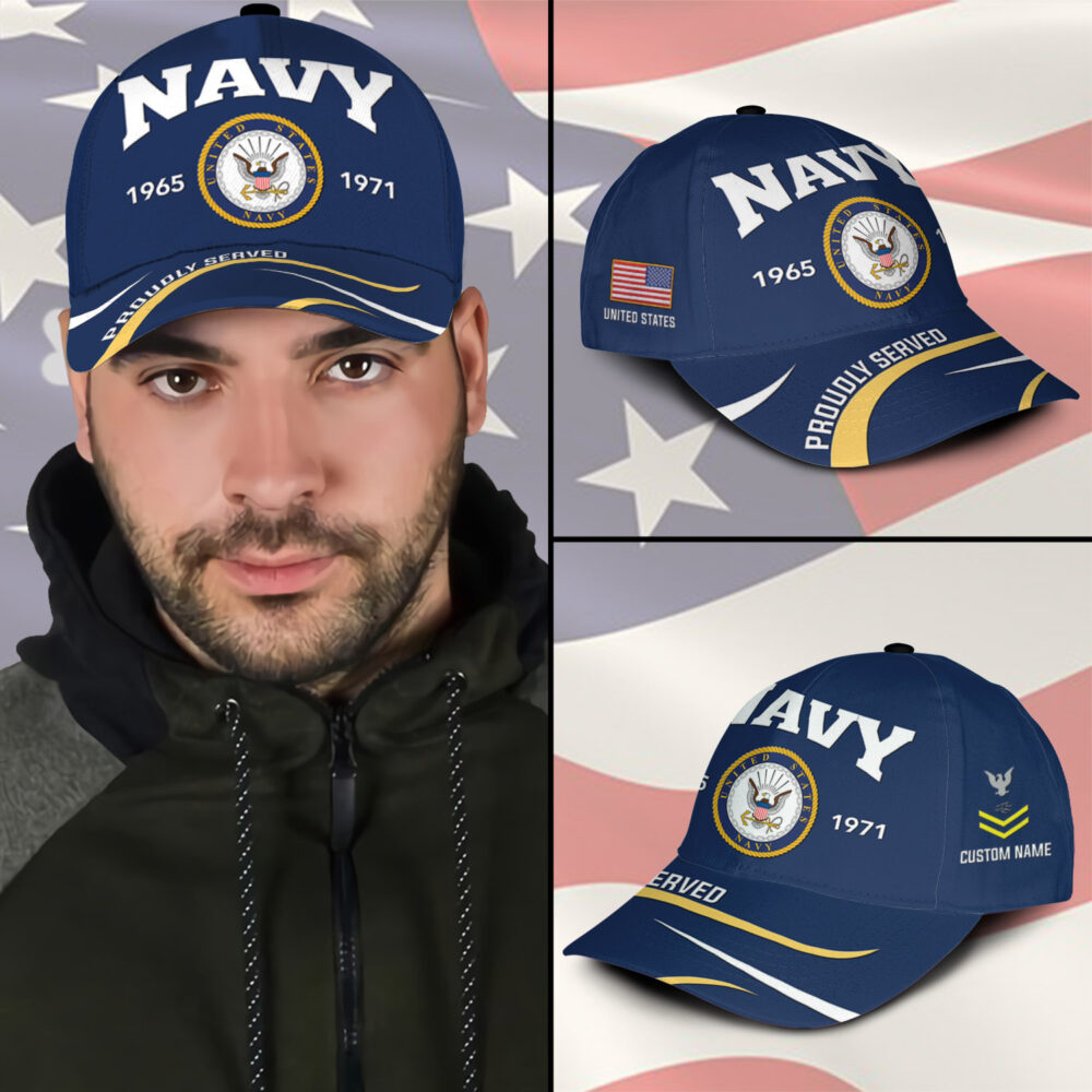 US Navy, Honoring All Who Served - Classic Cap - Image 3