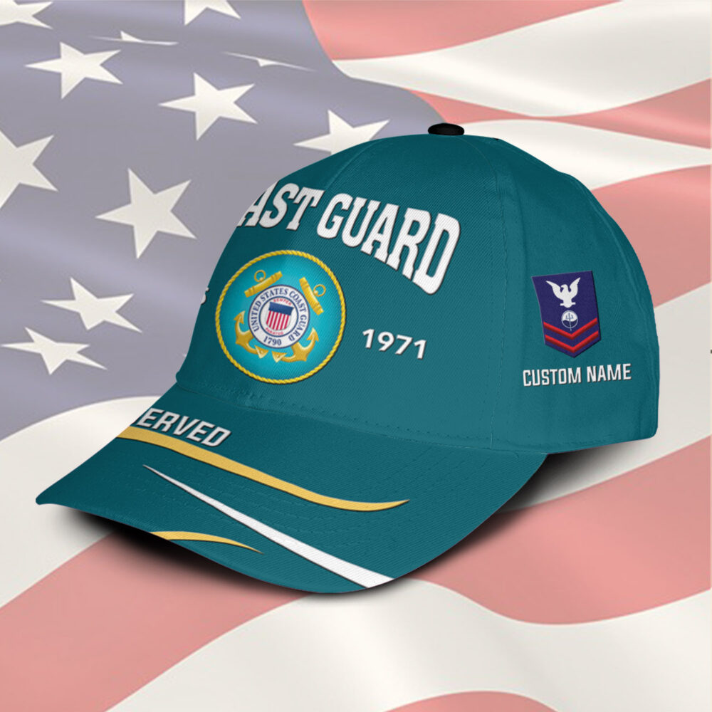 US Coast Guard, E 8 Gold - Classic Cap - Image 2