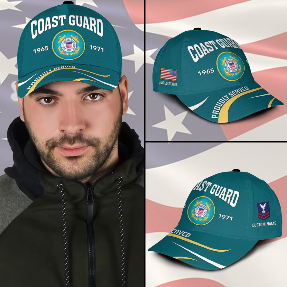 US Coast Guard, E 8 Gold - Classic Cap - Image 3