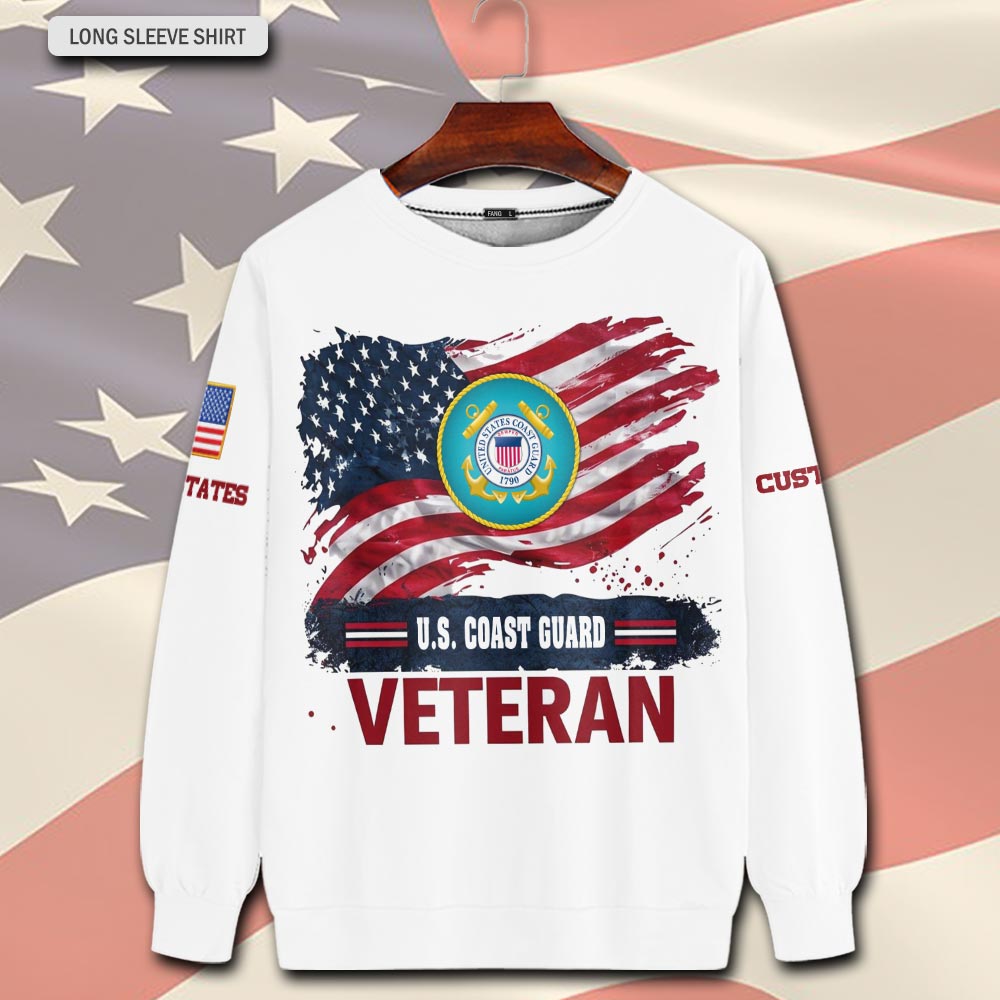 US Coast Guard, E 3 Red - Sweatshirt - Image 2