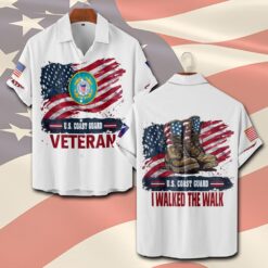 US Coast Guard, No One Fights Alone - Short Sleeve Button Shirt