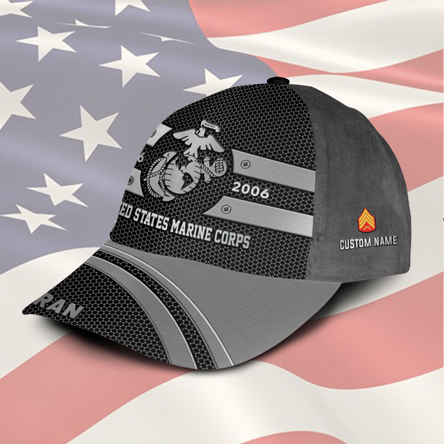 US Marine Corps, E 9 Marines Sergeant Major - Classic Cap - Image 2