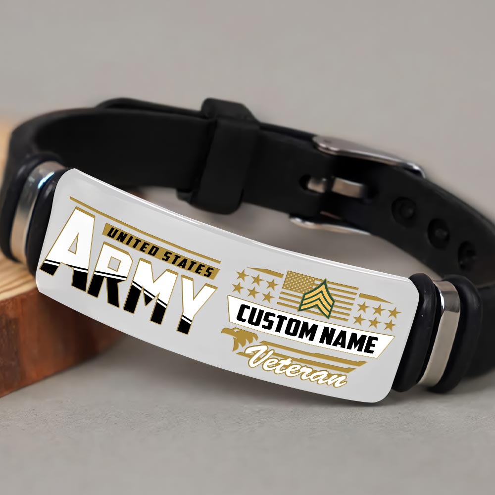 US Army, Proud Veteran - Bracelet - Image 3