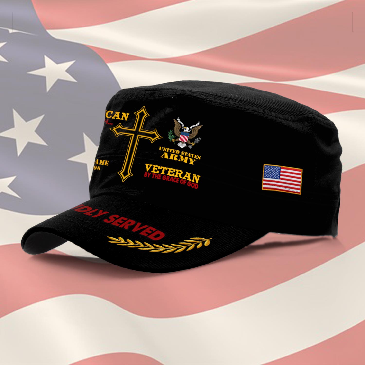 US Army, E 6 Army Staff Sergeant - Military Cap - Image 2