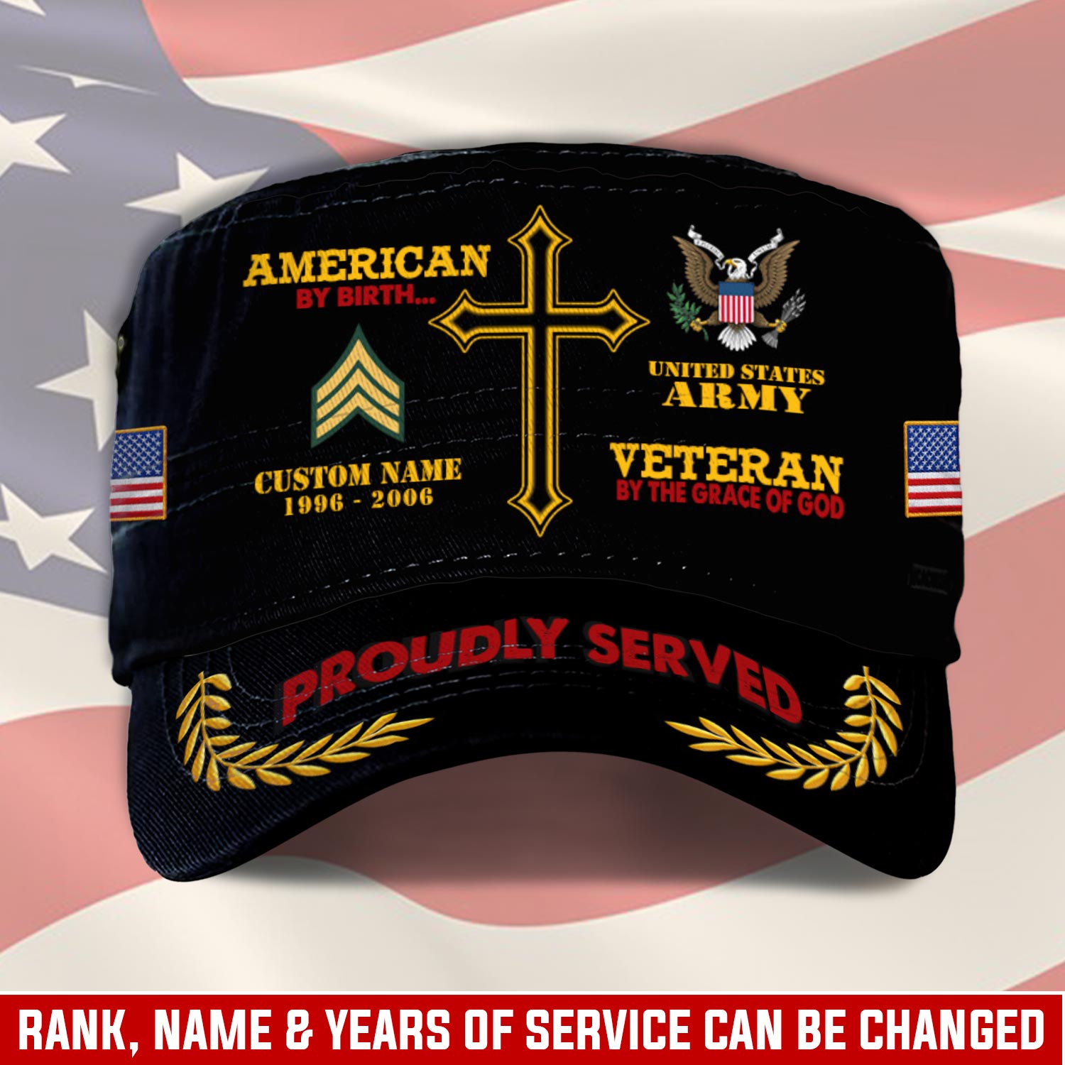 US Army, E 6 Army Staff Sergeant - Military Cap