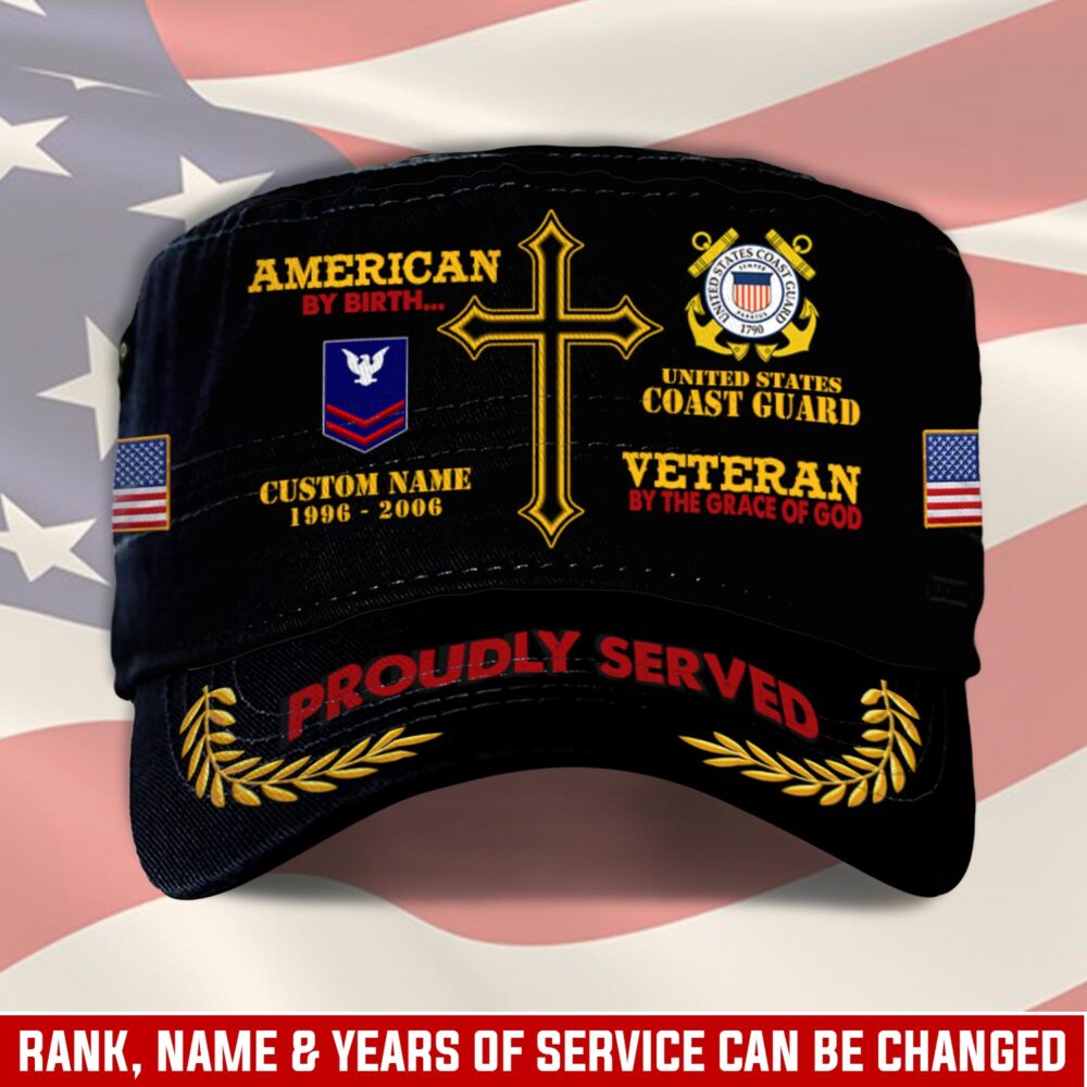 US Coast Guard, Honor, Duty, Service - Military Cap