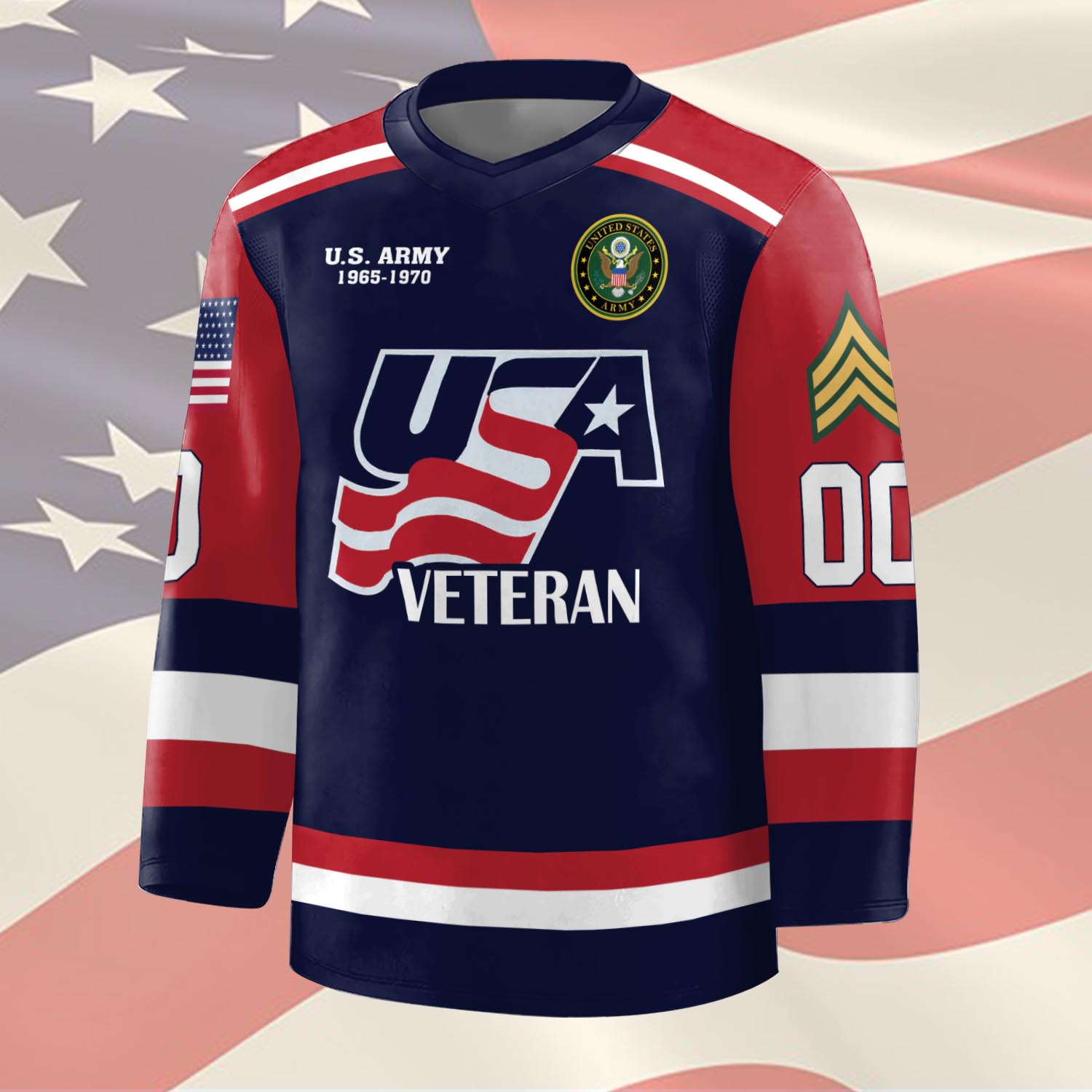 US Army, Honor The Fallen - Hockey Jersey - Image 2