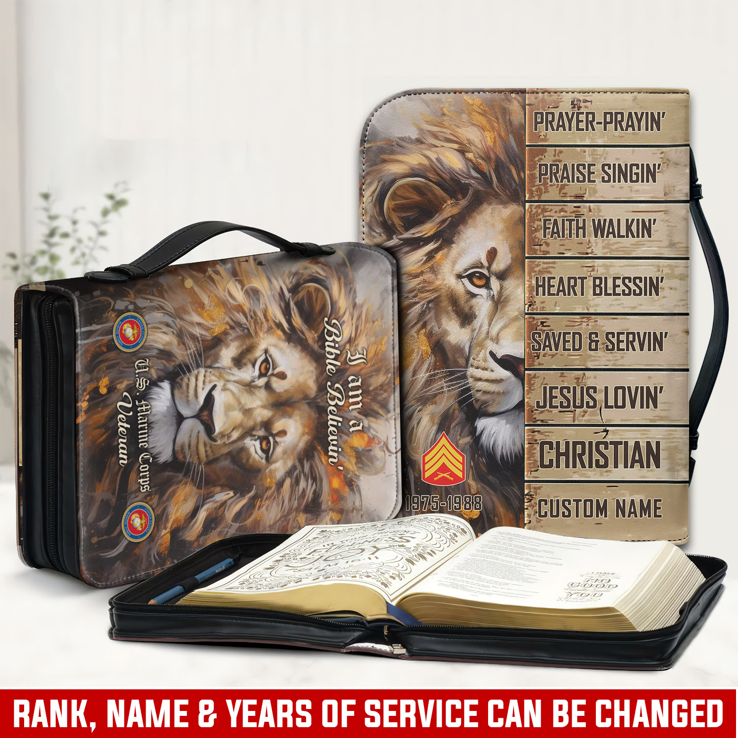 US Marine Corps, E 2 Marines Private First Class - Bible Cover M