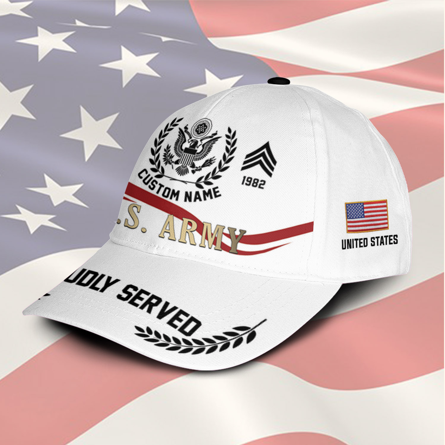 US Army, Honor, Duty, Service - Classic Cap - Image 2