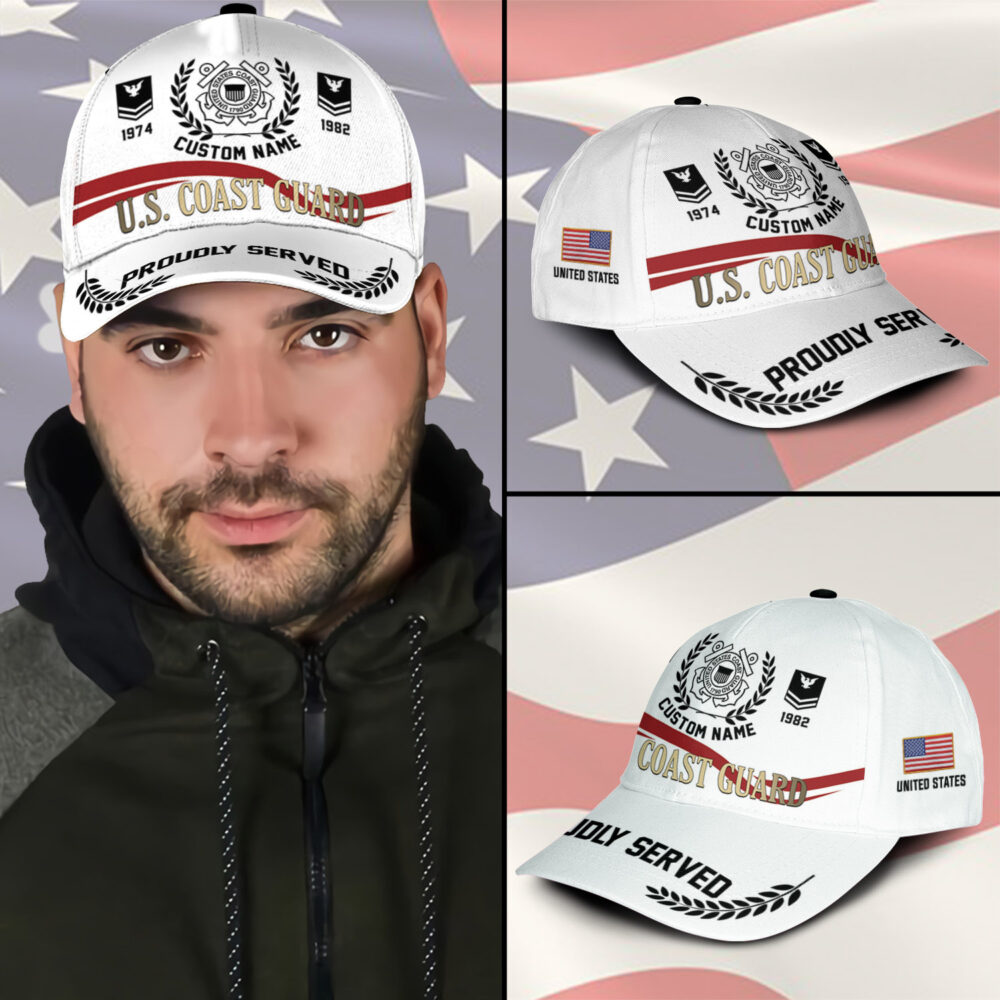 US Coast Guard, E 9 Gold - Classic Cap - Image 3