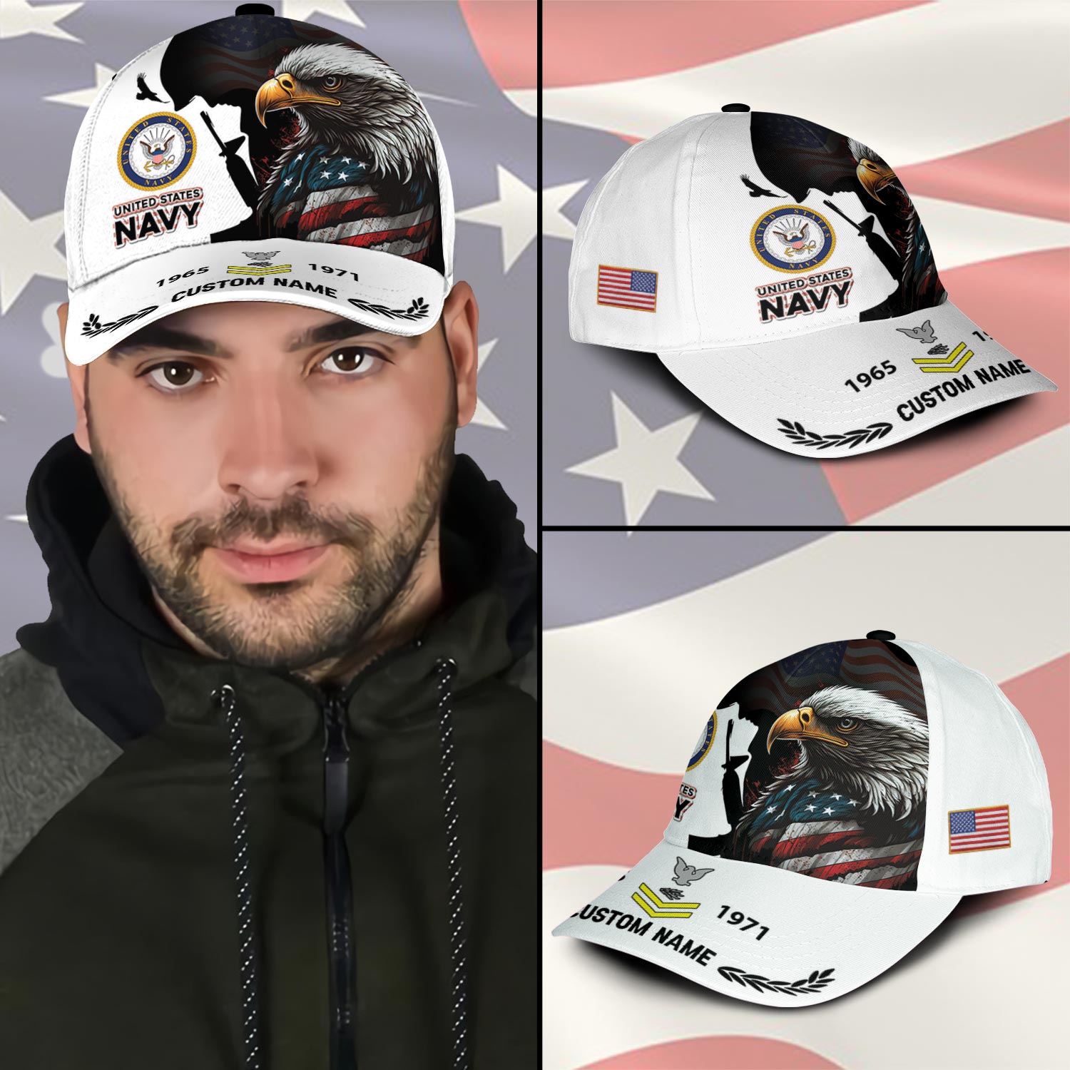 US Navy, E 5 Gold - Classic Cap - Image 3