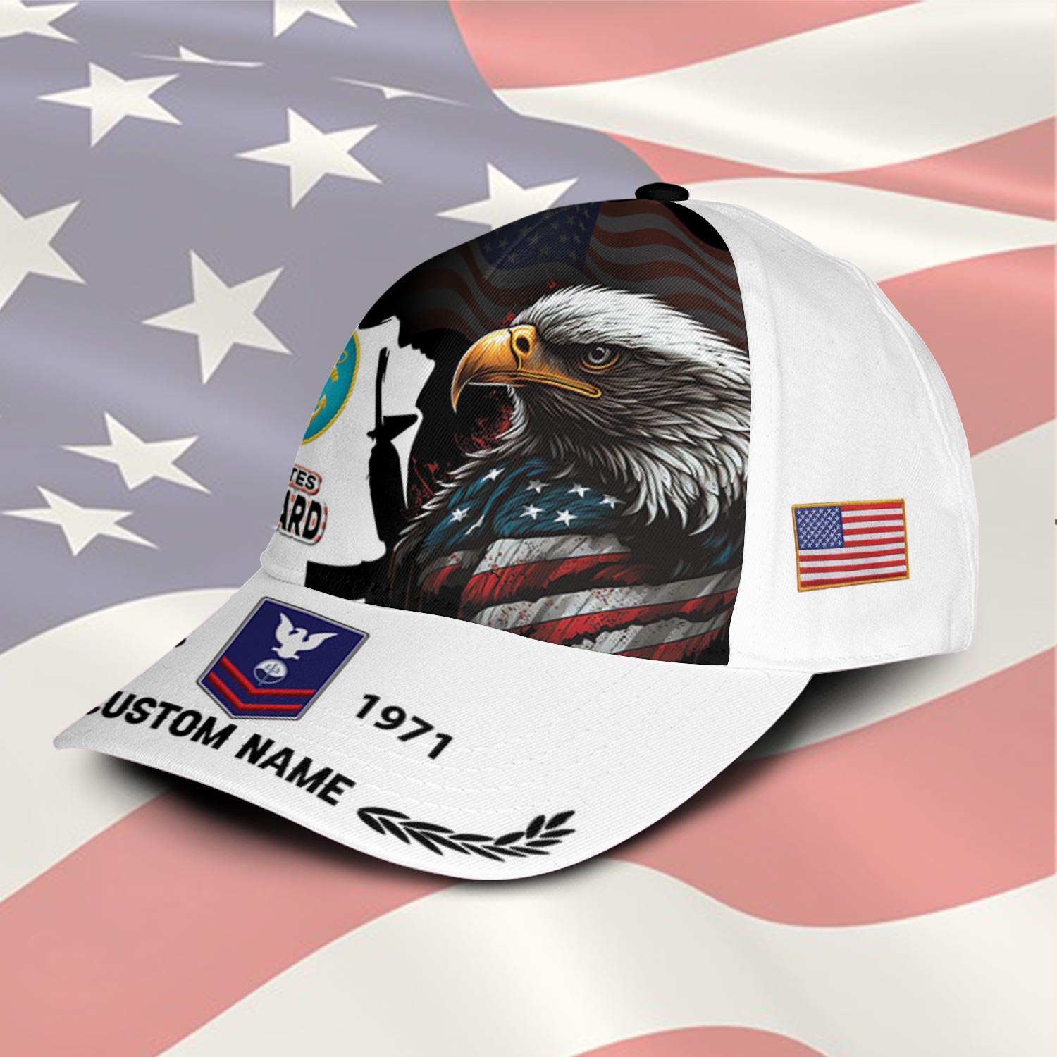 US Coast Guard, E 2 Blue - Classic Cap - Image 2