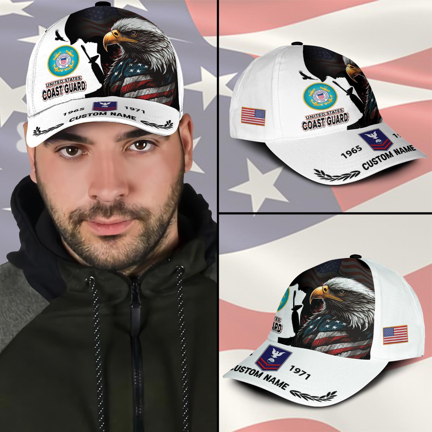 US Coast Guard, E 2 Blue - Classic Cap - Image 3