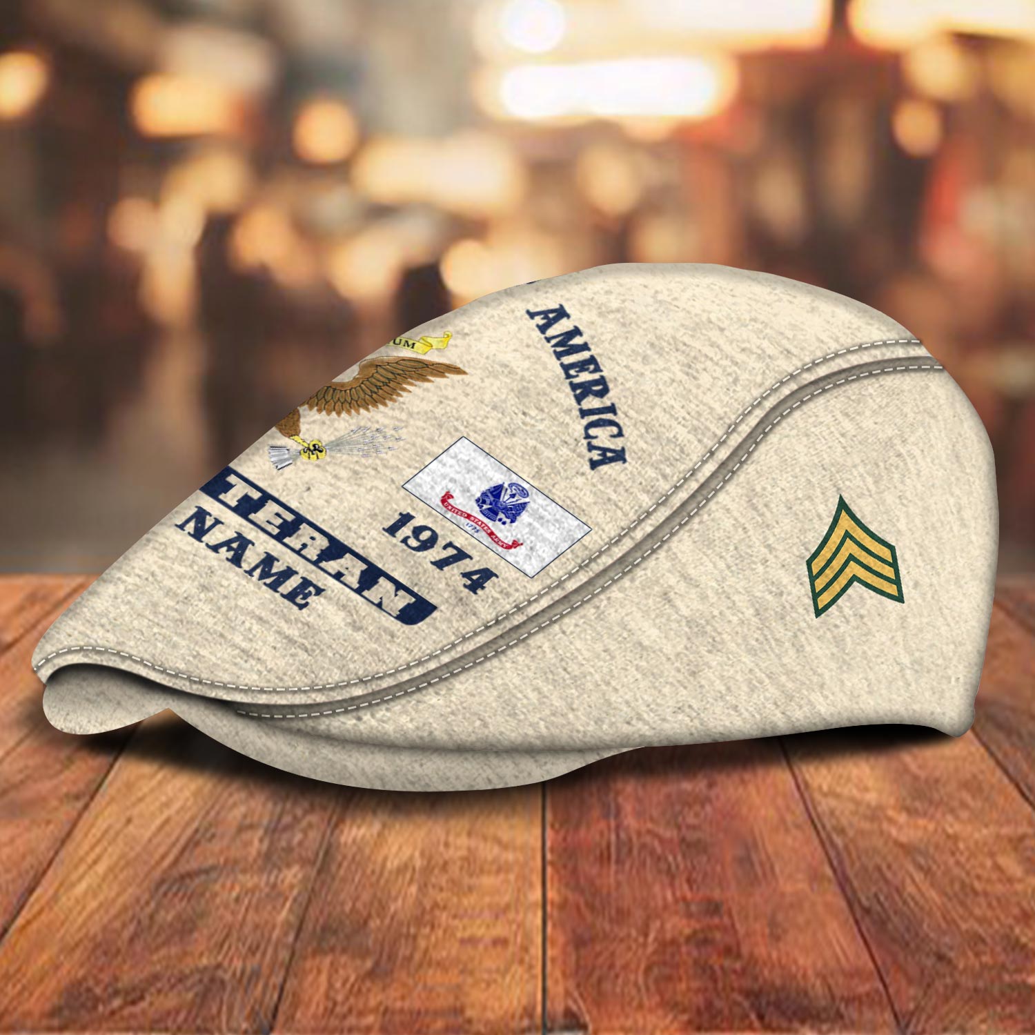 US Army, E 9 Army Sergeant Major - Jeff Cap - Image 2