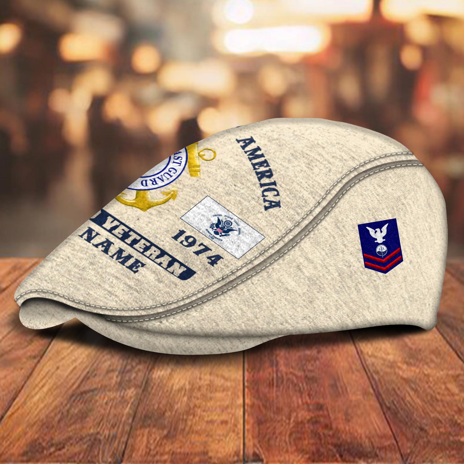 US Coast Guard, E 7 Gold - Jeff Cap - Image 2