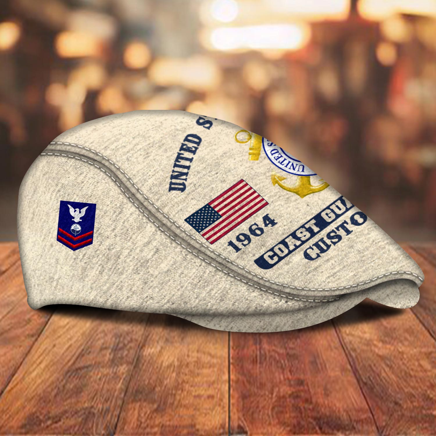 US Coast Guard, E 7 Gold - Jeff Cap - Image 3
