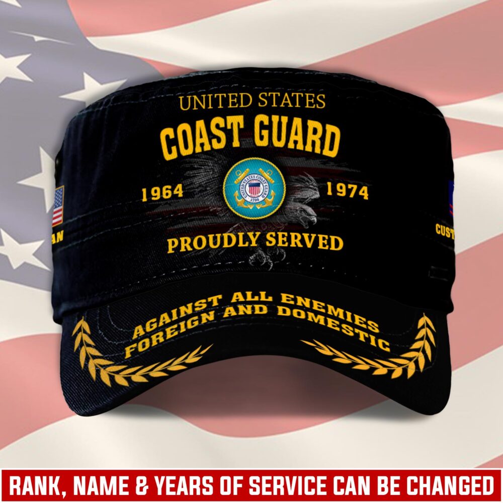 US Coast Guard, Land Of The Free, Because Of The Brave - Military Cap