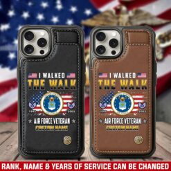 US Air Force , Proud To Have Served - Leather Flip Phone Case