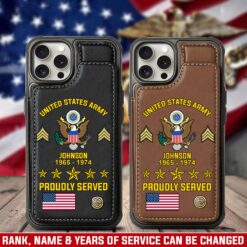 US Army, W 4 Army Chief Warrant Officer 4 - Leather Flip Phone Case