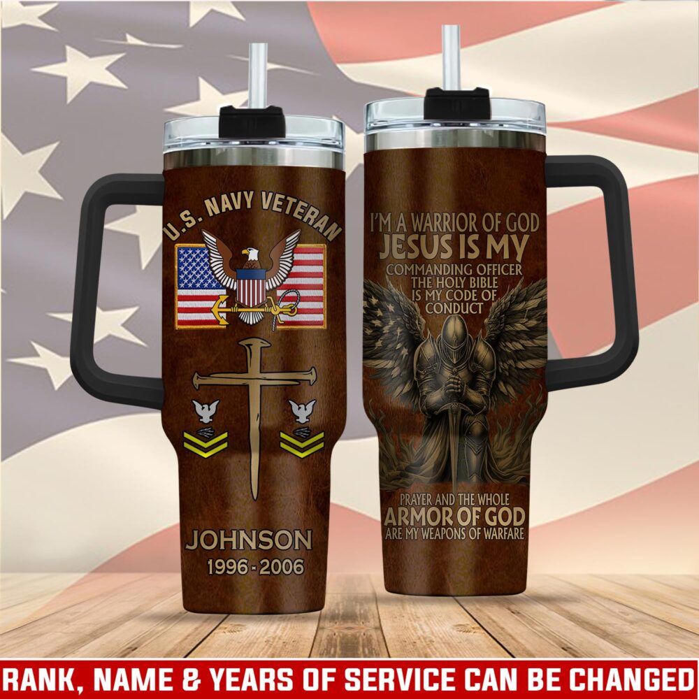 US Navy, Once A Sailor, Always A Sailor - Stainless Steel Tumbler 40oz
