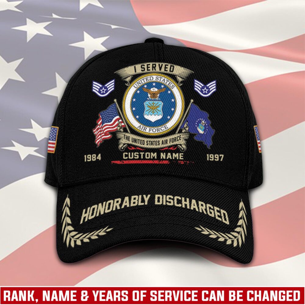 US Air Force, Proud To Have Served - Classic Cap