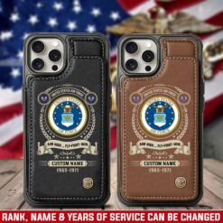 US Air Force , No One Fights Alone - Leather Flip Phone Case