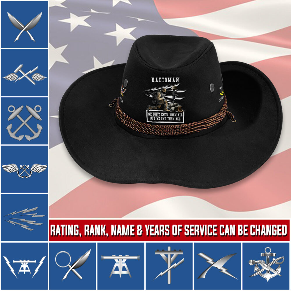 Navy Rating, Always Courageous - Cowboy Hat