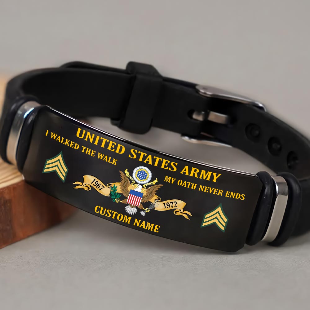 US Army, E 8 Army Master Sergeant - Bracelet - Image 4