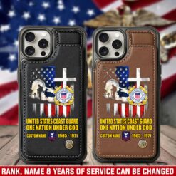 US Coast Guard, Once A Coastie, Always A Coastie - Leather Flip Phone Case