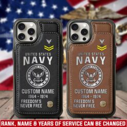 US Navy, Life And Pride - Leather Flip Phone Case