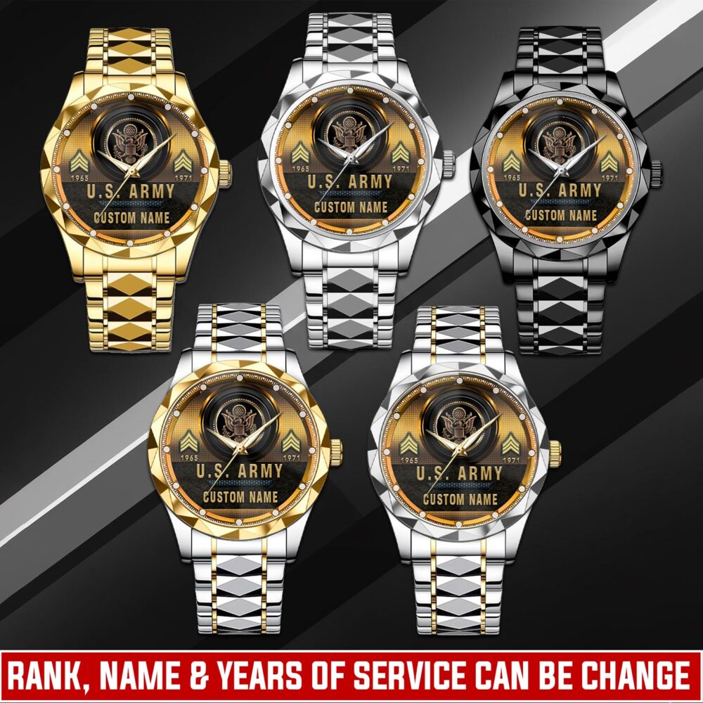 US Army, Land Of The Free, Because Of The Brave - C-Style Watch